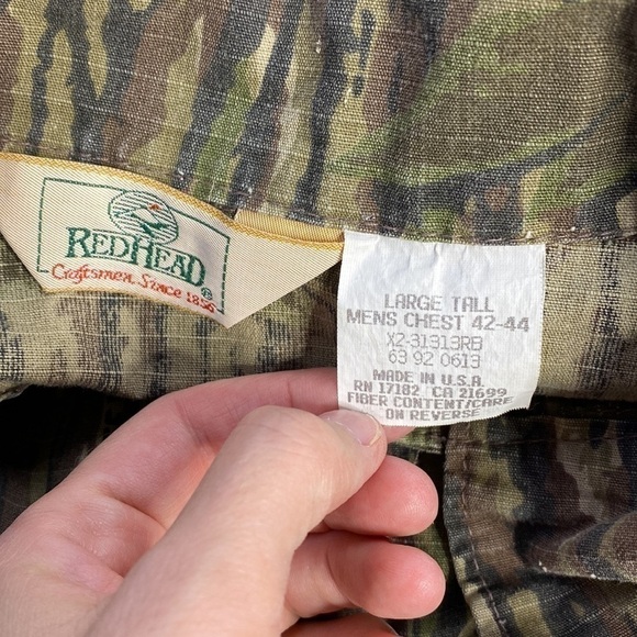 Vintage Red Head Hunting Fishing Coveralls Jumpsuit Size Large Tall - Picture 8 of 9